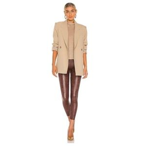 Commando Faux Leather Animal Legging Brown Croc Womens Size Small Ultra Slim Fit